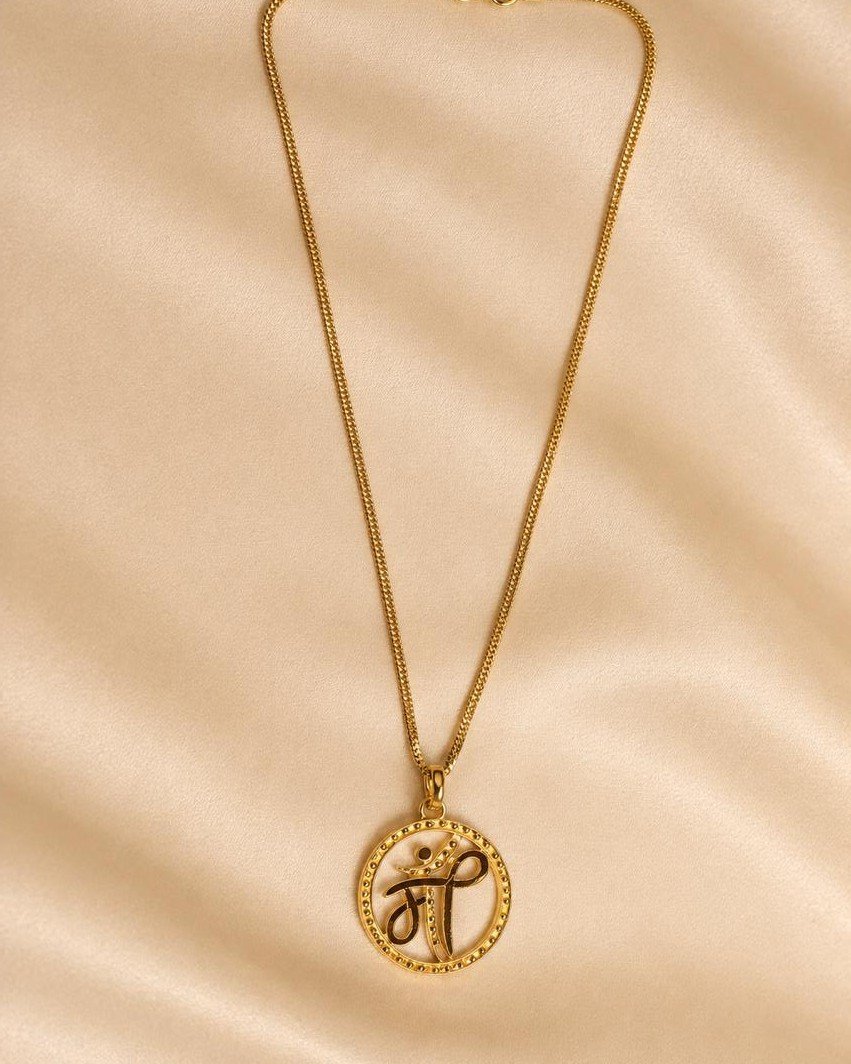 Infinity Love For Maa Gold Plated Pendant Necklace for Women and Men