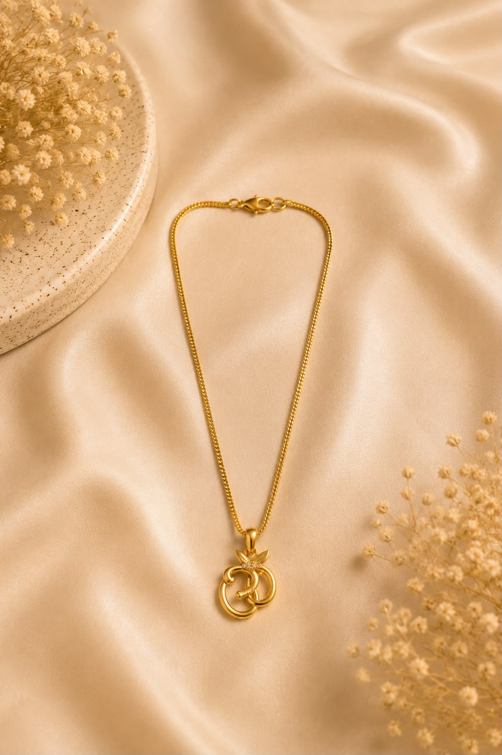 Divine Om Gold Plated Pendant Necklace for Women & Men